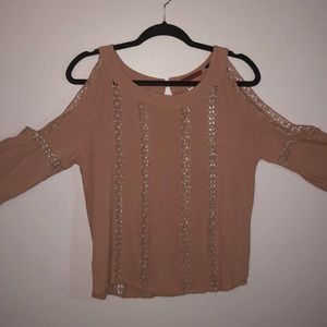 cold shoulder long sleeve